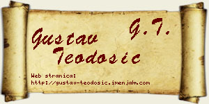 Gustav Teodosić vizit kartica